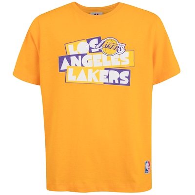 Camiseta do Los Angeles Lakers NBA Tape N1114 Juvenil - Foto 1
