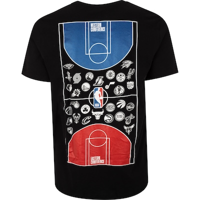 Camiseta Masculina NBA Manga Curta Metal Court - Foto 2