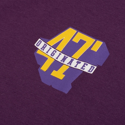 Camiseta do Los Angeles Lakers NBA Masculina N0527 Pennant - Foto 4