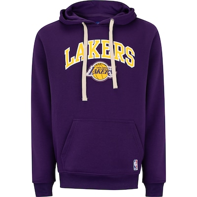 Blusão do Los Angeles Lakers NBA Masculino com Capuz Canguru N0644 - Foto 1
