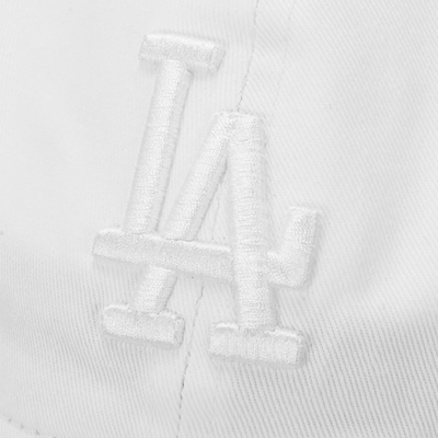 Boné do Los Angeles Dodgers Aba Curva New Era MLB Strapback 920 White Adulto - Foto 4