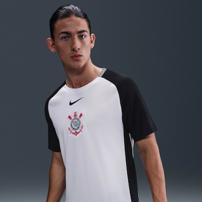 Camisa do Corinthians I 25 Nike Masculina Torcedor - Foto 3