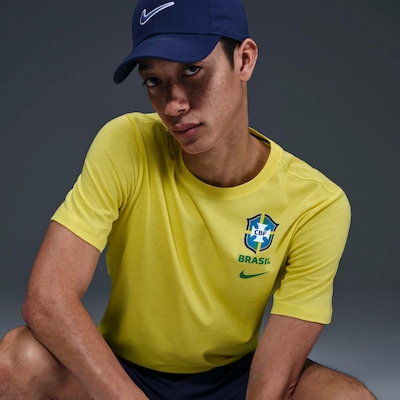 Camiseta Nike Seleção do Brasil Crest Masculina - Foto 5