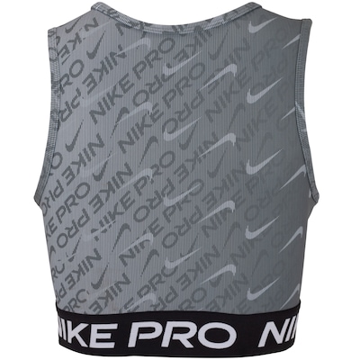 Top Nike Dri-fit Pro Crop Tank All Over Print Adulto - Foto 2