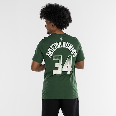 Camiseta Giannis Antetokounmpo Milwaukee Bucks NBA Nike Masculina - Foto 3