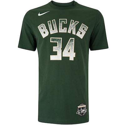 Camiseta Giannis Antetokounmpo Milwaukee Bucks NBA Nike Masculina - Foto 5