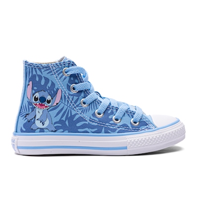 Tênis Infantil Cano Alto Converse X Disney Stitch Chuck Taylor All Star - Foto 1