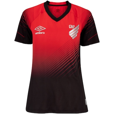 Camisa do Athletico-PR I 25 Torcedor Umbro Feminina - Foto 1