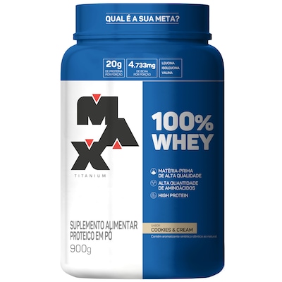 Whey Protein Max Titanium Cookies e Cream 900g - Foto 1