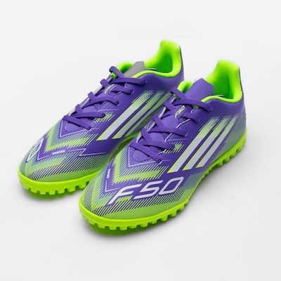 Chuteira Society Júnior adidas F50 Club - Foto 4