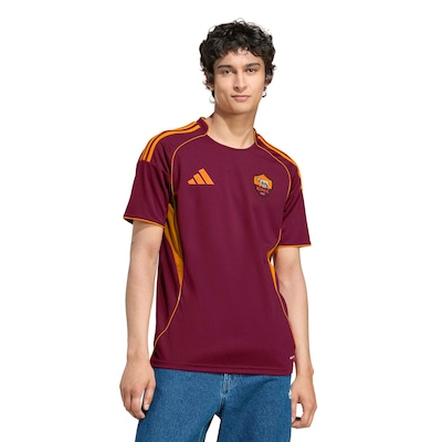 Camisa Roma I 25/26 Torcedor adidas Masculina - Foto 1