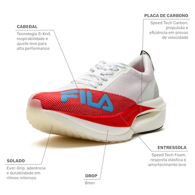 Tênis Feminino Fila Racer Carbon 3 - Foto 2
