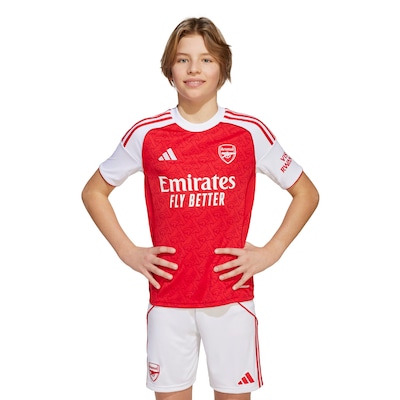 Camisa do Arsenal I 25/26 Torcedor adidas Infantil - Foto 1