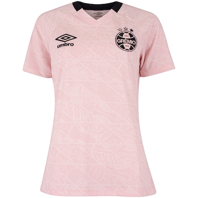 Camisa do Grêmio 25/26 Torcedor Outubro Rosa Umbro Feminina - Foto 1