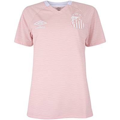Camisa do Santos 25/26 Torcedor Outubro Rosa Umbro Feminina - Foto 1