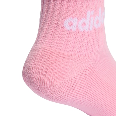 Kit de Meias adidas Ankle Linear Infantil 5 Pares - Foto 4
