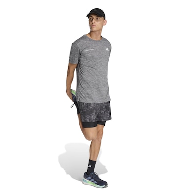 Bermuda adidas 2 Em 1 Own The Run Spray Dye Masculina - Foto 3