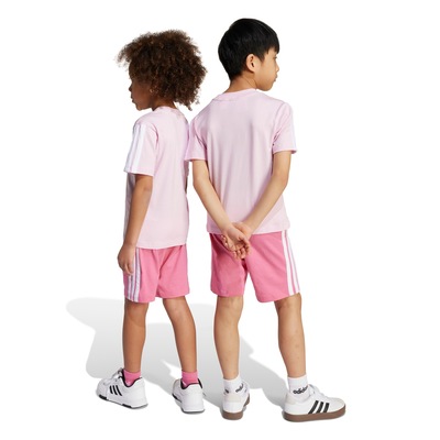 Conjunto Infantil adidas 3 Stripes Camiseta + Bermuda - Foto 2