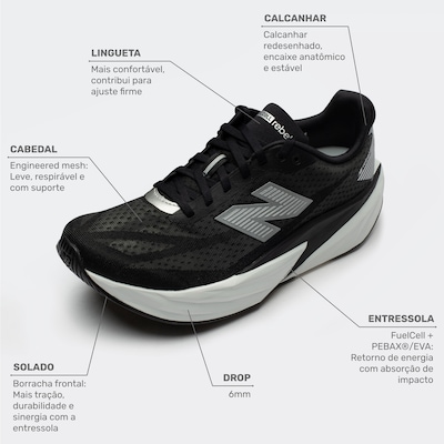 Tênis Masculino New Balance Fuelcell Rebel V5 - Foto 2