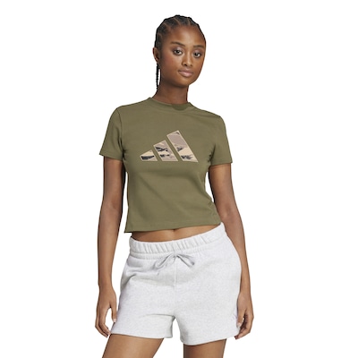 Camiseta adidas Camo Feminina - Foto 1