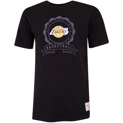 Camiseta do Los Angeles Lakers NBA Medal N0431 Masculina - Foto 1