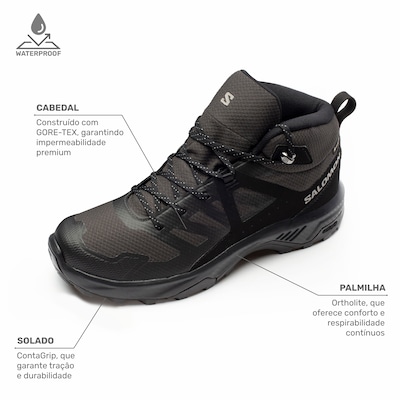 Bota Masculina Salomon Exeo Mid GTX - Foto 4