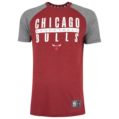 Camiseta do Chicago Bulls NBA Raglan N560A Masculina - Foto 1