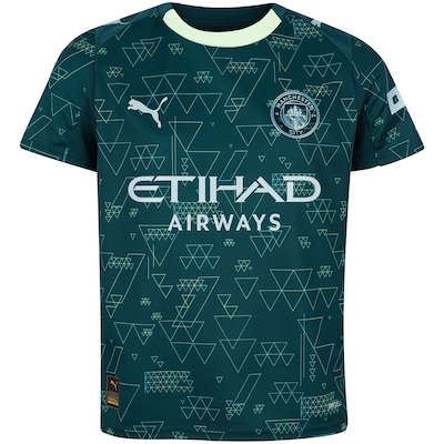 Camisa do Manchester City IV 25/26 Puma Juvenil - Foto 1