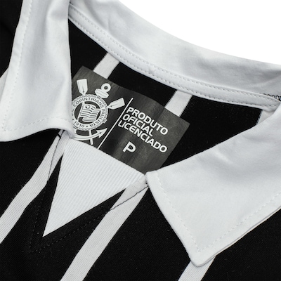 Camisa Polo do Corinthians Retrô Kalunga Masculina - Foto 4
