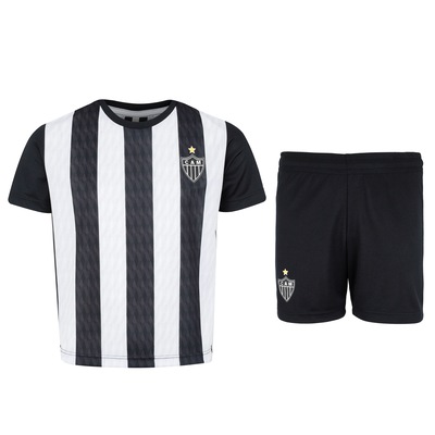 Kit de Uniforme do Atlético-MG Braziline Infantil Camiseta + Calção - Foto 1