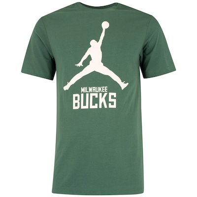 Camiseta Milwaukee Bucks NBA Nike Jordan Essential Masculina - Foto 1