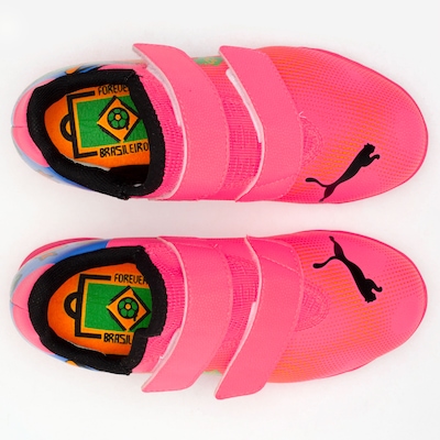 Chuteira Futsal Infantil Puma Future 7 Play Neymar Jr com Velcro - Foto 3