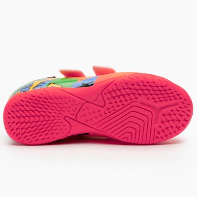 Chuteira Futsal Infantil Puma Future 7 Play Neymar Jr com Velcro - Foto 6