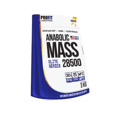Suplemento Hipercálorico ProFit Anabolic Mass 28500 Elite Series - Chocolate - 3kg - Foto 1
