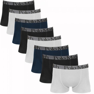 Kit Polo Match com 8 Cuecas Boxer de Cotton - Adulto - Foto 1