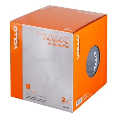 Medicine Ball Vollo Emborrachada para Treino Funcional VP1002 - 2kg - Foto 2