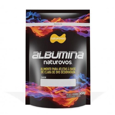 Albumina Naturovos - Refil - Natural - 500g - Foto 2
