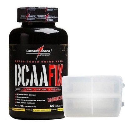 BCAA Integralmédica Darkness Fix - 120 Tabletes + Porta-Cápsulas - Foto 1