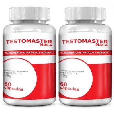 Suplemento Vitamínico Intlab Testomaster Maca - 60 Cápsulas - 2 Frascos - Foto 1