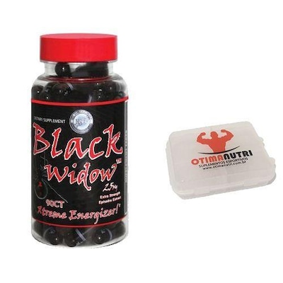 Termogênico Hi-Tech Black Widow - 90 Cápsulas + Porta Cápsulas - Foto 1