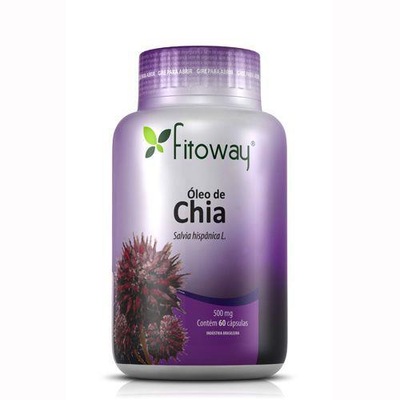 Óleo de Chia Fitoway - 60 Cápsulas - 500g - Foto 1