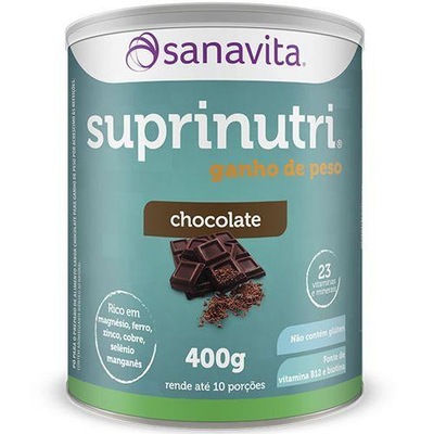 Hipercalórico Sanavita Suprinutri - Chocolate - 400g - Foto 1