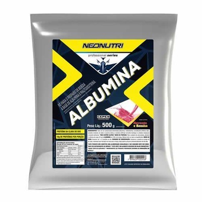 Albumina NeoNutri - Morango e Banana - 500g - Foto 1