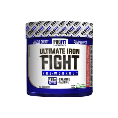 Pré-Treino ProFit Ultimate Iron Fight - Limão - 270g - Foto 1