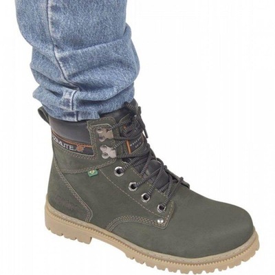 Bota Adventure Azimute Pedra em Couro e Palmilha Gel - Adulto - Foto 4