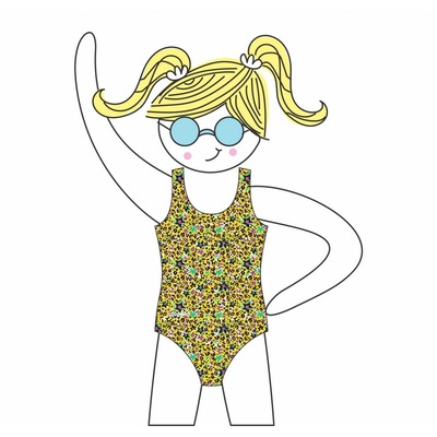 Maiô para Natação Swim Colors Onça Estrelada - Infantil - Foto 3