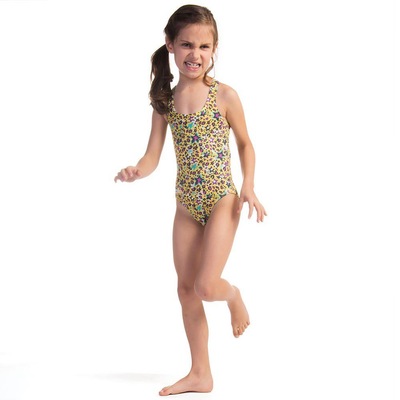 Maiô para Natação Swim Colors Onça Estrelada - Infantil - Foto 1