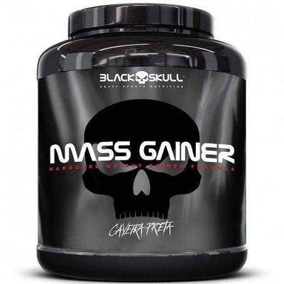 Hipercalórico Black Skull Mass Gainer Caveira Preta - Baunilha - 3Kg - Foto 1