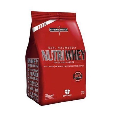 Whey Protein Integralmédica Nutri Refil - Chocolate - Baunilha - Morango - 907g cada - Foto 2