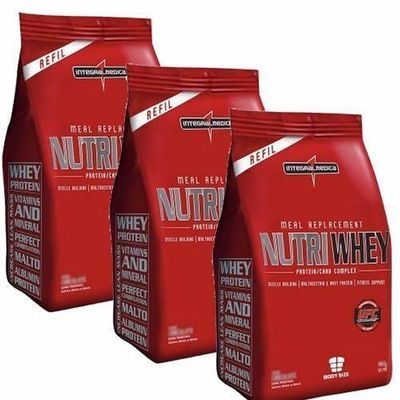 Whey Protein Integralmédica Nutri Refil - Chocolate - Baunilha - Morango - 907g cada - Foto 1